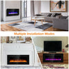 42" Recessed Electric Fireplace Ultra Thin Wall Mounted Fireplaces with Touch Screen Remote Control