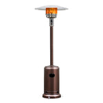 Propane Patio Heater 50,000 BTU Stainless Steel Standing Gas Outdoor Heater with Wheels