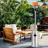 Propane Patio Heater 50,000 BTU Stainless Steel Standing Gas Outdoor Heater with Wheels