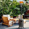 Propane Patio Heater 50,000 BTU Stainless Steel Standing Gas Outdoor Heater with Wheels