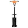 50,000 BTU Propane Patio Heater, Portable Standing Outdoor Heater w/ Wheels, Shelf Tabletop, Easy Ignition, Auto Shut Off & Tip-Over Protection