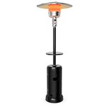 50,000 BTU Propane Patio Heater, Portable Standing Outdoor Heater w/ Wheels, Shelf Tabletop, Easy Ignition, Auto Shut Off & Tip-Over Protection