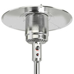 50,000 BTU Propane Patio Heater, Portable Standing Outdoor Heater w/ Wheels, Shelf Tabletop, Easy Ignition, Auto Shut Off & Tip-Over Protection