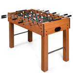 48" Foosball Table Wood Arcade Soccer Game Table with 2 Balls, Competition Sized Foosball Games for Home Game Room