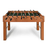 48" Foosball Table Wood Arcade Soccer Game Table with 2 Balls, Competition Sized Foosball Games for Home Game Room