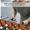 48" Foosball Table Indoor Wood Soccer Game Table with 2 Balls