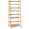 4 Tier Ladder Shelf Bamboo Plant Stand Flower Pots Rack Display Holder - Bestoutdor