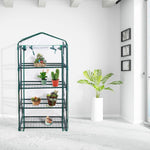 4 Tier Outdoor Portable Mini Greenhouse with Cover - Bestoutdor