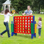 4-to-Score Giant Game Set Connect 4 Game with 42 Jumbo Rings & Quick-Release Slider