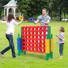 4-to-Score Giant Game Set Connect 4 Game with 42 Jumbo Rings & Quick-Release Slider