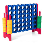 4-to-Score Giant Game Set Connect 4 Game with 42 Jumbo Rings & Quick-Release Slider