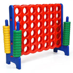 4-to-Score Giant Game Set Connect 4 Game with 42 Jumbo Rings & Quick-Release Slider