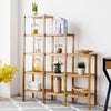 5-Tier Multifunctional Bamboo Plant Display Stand Organizer - Bestoutdor