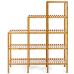 5-Tier Multifunctional Bamboo Plant Display Stand Organizer - Bestoutdor