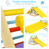 5-in-1 Kids Pikler Triangle Climber Wooden Toddler Climbing Triangle Set with 2 Sliding Ramps & Ladder