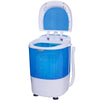 Mini Washer & Spinner Combo with Single Tub, 5.5 Lbs Compact Portable Washing Machine for Home, Apartments, Dorms, RVs