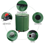 53 Gallon Portable Collapsible Rain Barrel Water Collector Tank - Bestoutdor