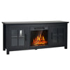 58" Fireplace TV Stand for TVs up to 65 Inches with 1400W Electric Fireplace Insert & Remote Control