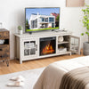 58" Fireplace TV Stand for TVs up to 65 Inches with 1400W Electric Fireplace Insert & Remote Control