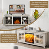 58" Fireplace TV Stand for TVs up to 65 Inches with 1400W Electric Fireplace Insert & Remote Control