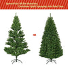 5FT Pre-lit Christmas Tree Hinged Artificial Xmas Tree 11 Flash Modes with 150 Dual-Colored LED Lights & Metal Stand