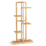 5 Tier 6 Potted Bamboo Plant Stand Rack Multiple Flower Pot Holder Shelf