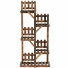 5 Tier Wood Plant Stand Flower Display Shelf Multifunctional Outdoor Storage Rack