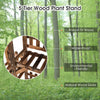 5 Tier Wood Plant Stand Flower Display Shelf Multifunctional Outdoor Storage Rack