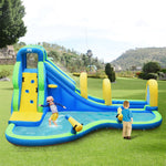 Inflatable Water Slide 16x12FT Mega Waterslide Park with Adventure Long Slide & Splash Pool for Kids Backyard Party Gifts