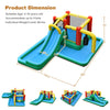 Inflatable Water Slide 6 in 1 Giant Jumping Bounce House Splash Pool Water Park with Crawling Tunnel, Pendulum for Kids Backyard Fun