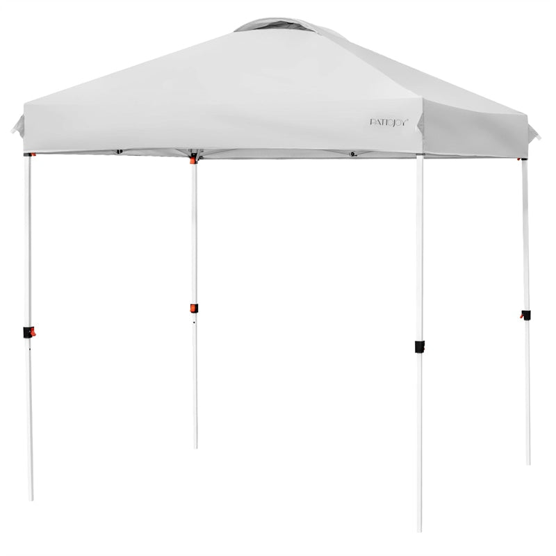 6.6ft x 6.6ft Pop-up Canopy Tent Height Adjustable Commercial Canopy Outdoor Camping Sun Shelter with Roller Bag & 4 Weight Bags