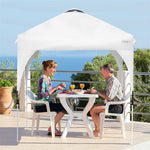 6.6' x 6.6' Outdoor Pop-up Canopy Tent Height Adjustable with Roller Bag