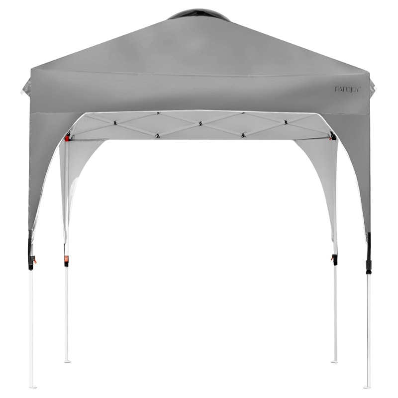 6.6' x 6.6' Outdoor Pop-up Canopy Tent Height Adjustable with Roller Bag