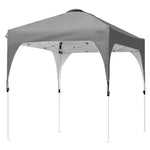 6.6' x 6.6' Outdoor Pop-up Canopy Tent Height Adjustable with Roller Bag