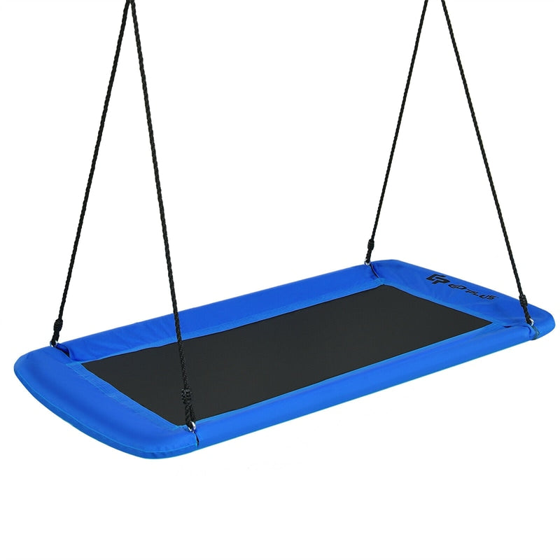 60" Platform Saucer Tree Swing Surf with Hanging Straps for Kids and Adults