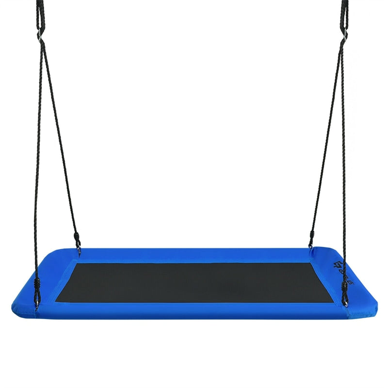 60" Platform Saucer Tree Swing Surf with Hanging Straps for Kids and Adults