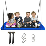 60" Platform Saucer Tree Swing Surf with Hanging Straps for Kids and Adults