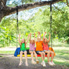 60" Platform Saucer Tree Swing Surf with Hanging Straps for Kids and Adults