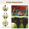 60" Platform Saucer Tree Swing Surf with Hanging Straps for Kids and Adults