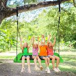 60" Platform Saucer Tree Swing Surf with Hanging Straps for Kids and Adults