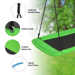 60" Platform Saucer Tree Swing Surf with Hanging Straps for Kids and Adults