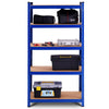 5-Tier Metal Freestanding Shelving Unit 60 Inch Garage Storage Shelves Adjustable Garage Racks Tool Organizer