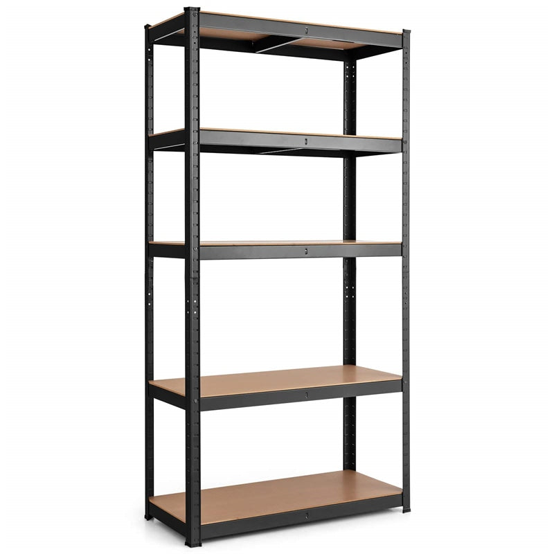 5-Tier Metal Freestanding Shelving Unit 60 Inch Garage Storage Shelves Adjustable Garage Racks Tool Organizer