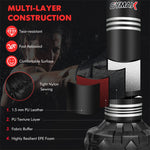 67" Freestanding Punching Bag 220LBS Heavy Boxing Bag Kickboxing Bag with 12 Suction Cup Base Shock Absorber for Adults Youth