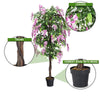 6FT Artificial Ficus Tree Fake Wisteria Tree Faux Plant for Indoor Outdoor Office Living Room Décor