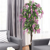 6FT Artificial Ficus Tree Fake Wisteria Tree Faux Plant for Indoor Outdoor Office Living Room Décor