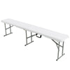 6 Feet Portable Outdoor Folding Picnic Bench Seat with 550lbs Capacity & Carrying Handle