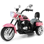 Kids Ride on Chopper Motorcycle 3-Wheel 6V Battery Powered Trike Motorcycle with Headlights, ASTM Certification