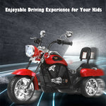 Kids Ride on Chopper Motorcycle 3-Wheel 6V Battery Powered Trike Motorcycle with Headlights