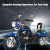 Kids Ride on Chopper Motorcycle 3-Wheel 6V Battery Powered Trike Motorcycle with Headlights